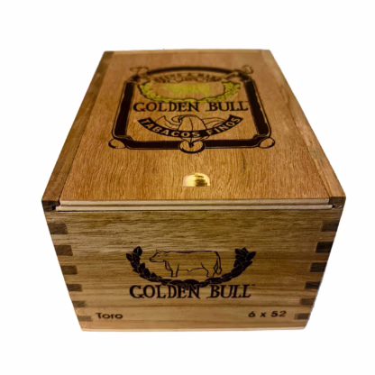 Closed Cigar Box of Golden Bull Cigars Toro Size